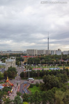 莫斯科旅游鸟瞰景观