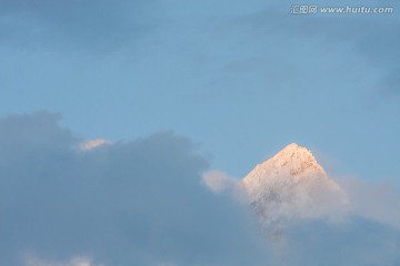 南迦巴瓦峰夕照 雪山