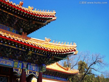 北京颐和园 飞檐