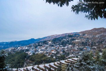 雪景 梯田