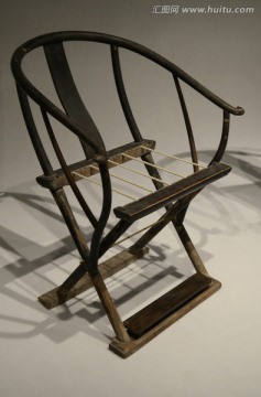 清代槭木交椅   古代家具