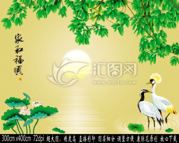 3D壁畫浮雕唯美背景墻