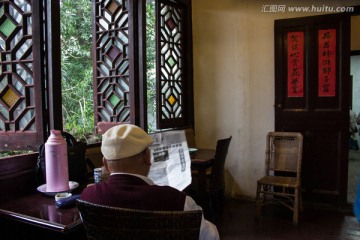 苏州园林 狮子林 茶馆