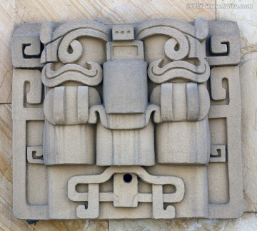 玛雅文化石雕图案