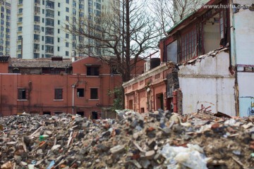 上海 莫干山 上海老建筑 拆迁