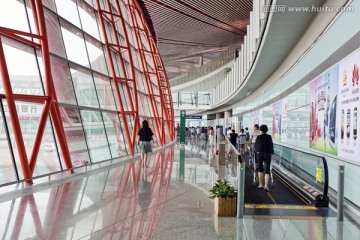 浦东机场 航站楼 室内 上海