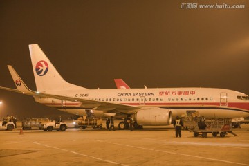浦东机场 停机坪 飞机 上海