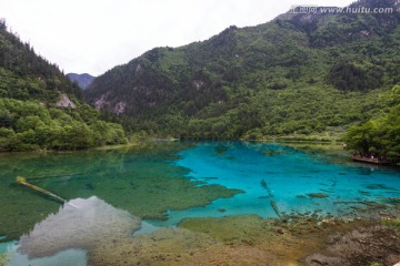 五花海 湖泊倒影