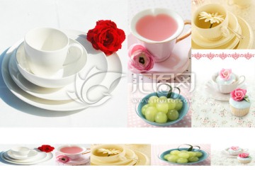 陶瓷花片廚房噴墨花片分層圖