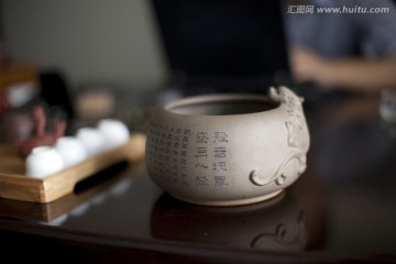 紫砂茶壶 茶道 茶具 东方元素