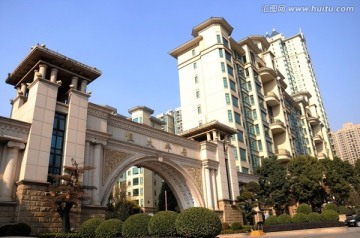 欧式建筑 小区大门