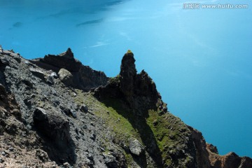 长白山 天池 山脉 峭壁