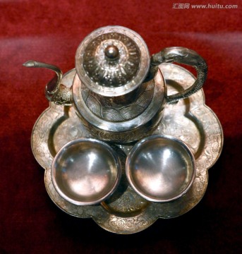 西藏银茶具