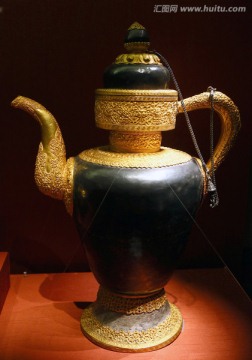 西藏银包金茶壶