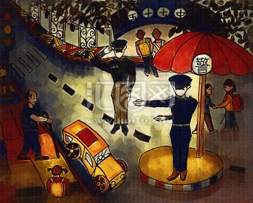 兒童油畫(huà) 裝飾畫(huà)