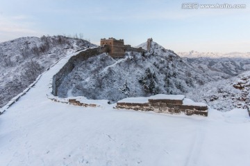 长城冬雪 烽火台