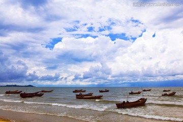 海洋风光 防城港 金滩