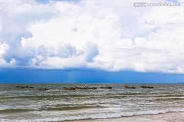 海洋风光 防城港 金滩