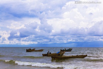 海洋风光 防城港 金滩