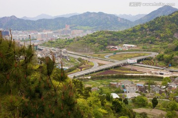 浙江温岭 城市全景  现代建筑