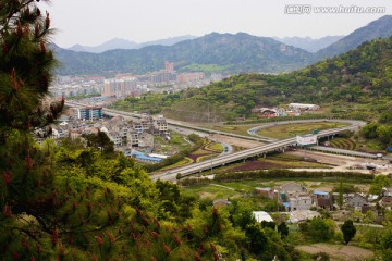 浙江温岭 城市全景  现代建筑