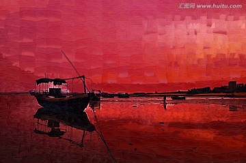 海上风景画