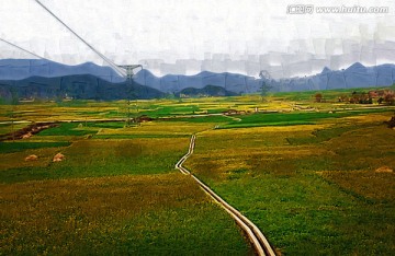 田野油畫