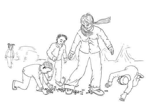 揀花生插圖