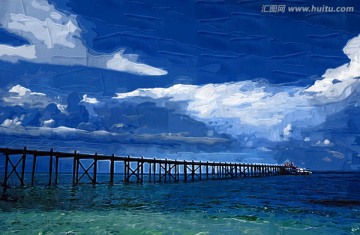 海景裝飾畫