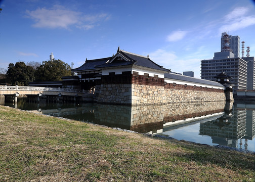 広岛城外景