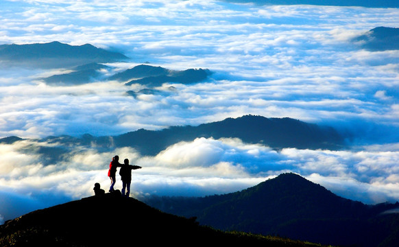 武功山云海 山乡早晨