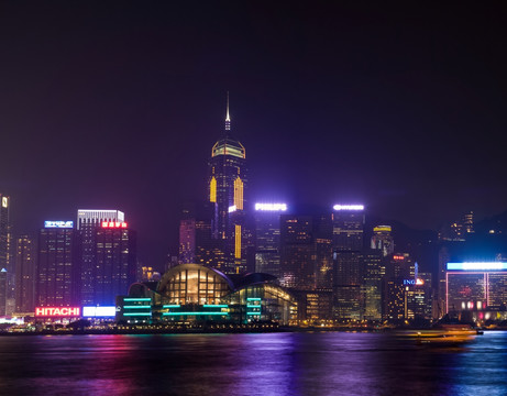 香港维多利亚港全景图 接片