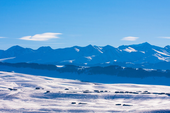 天山  雪景