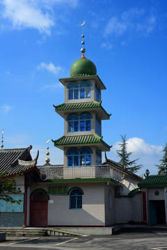 成都郫县团结清真寺宣礼塔