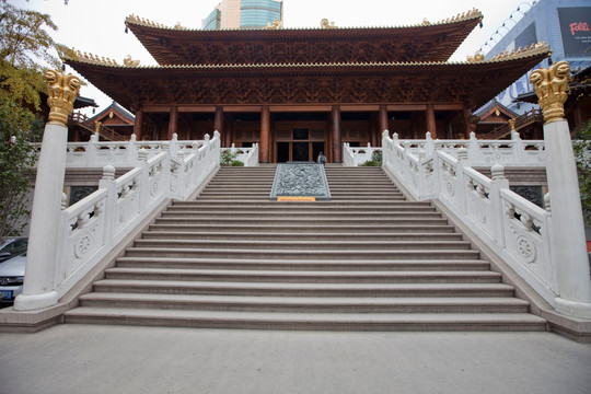 上海静安寺 寺庙建筑 中式建筑