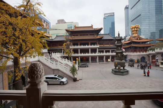 上海静安寺 寺庙建筑 中式建筑
