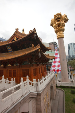 上海静安寺 寺庙建筑 中式建筑