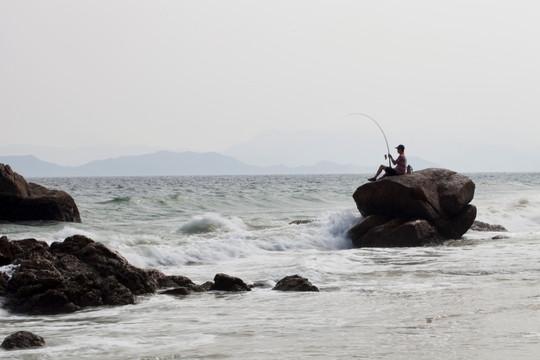 海边 大海 海浪 沙滩 深圳