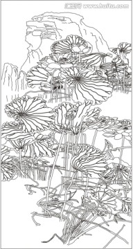 藝術(shù)玻璃  荷花