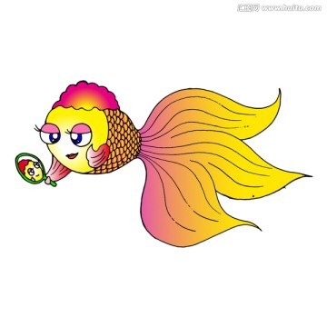 照鏡子的金魚(yú)