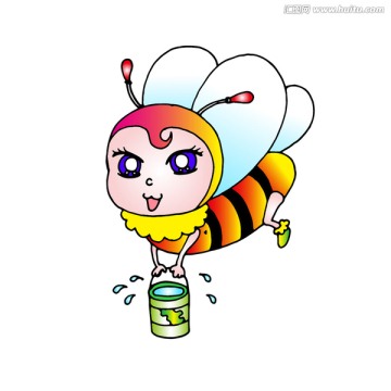 提著水桶的小蜜蜂