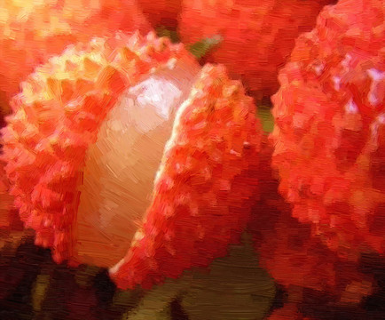 抽象畫  合層