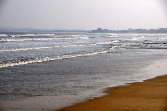 大海沙滩海浪