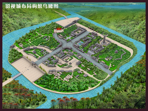 影視城規(guī)劃設(shè)計(jì)全景圖