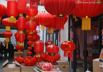 燈籠 大紅燈籠 中國(guó)紅
