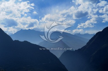 丹巴中路藏寨峡谷风光