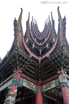 遂宁灵泉寺观音阁局部