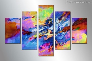 抽象畫 組合畫 裝飾畫