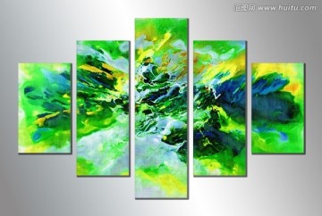抽象油畫
