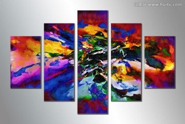 無框畫 簡約 拼畫 套畫 壁畫